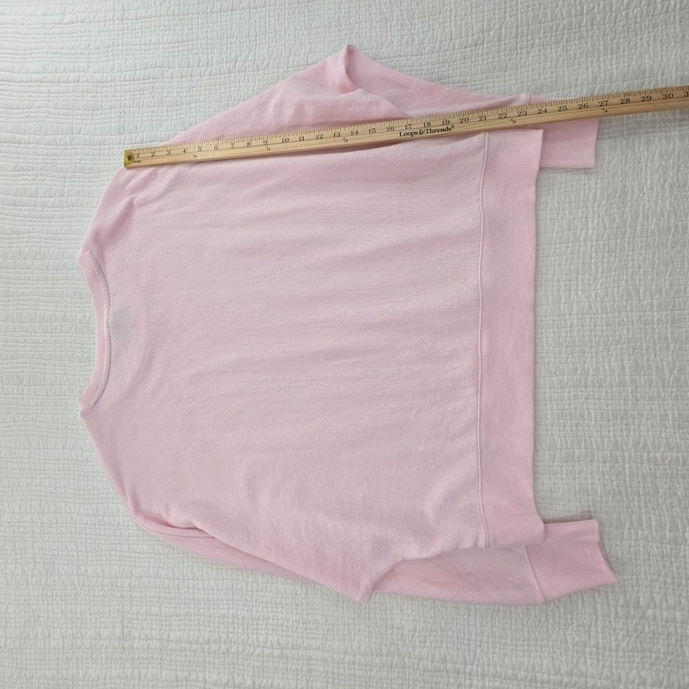 Cabana by Crown & Ivy Dolman Sleeve Sweatshirt Women's XL Light Pink NEW Crew - Picture 10 of 14